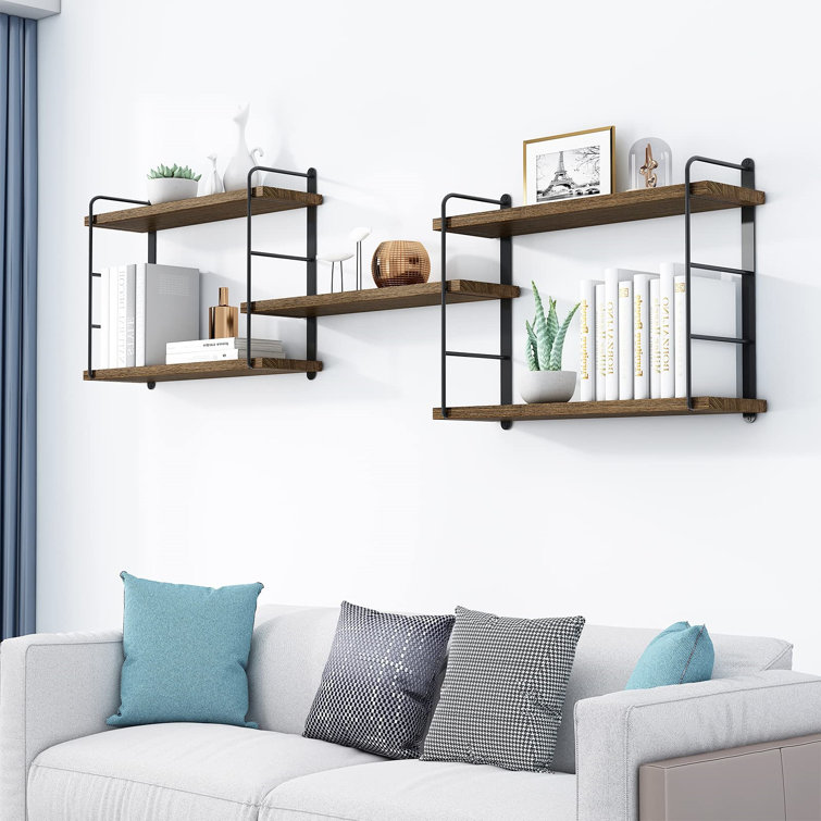 One Allium Way® Wall Mounted Floating Shelves Wayfair Canada